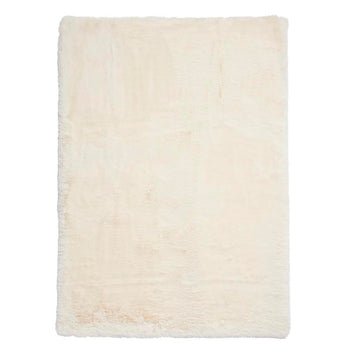 Ivory Extra Super Soft Shaggy Luxury Floor Rug 8cm Long Pile
